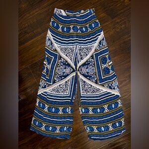 💙 NWT! Anthropologie RAGA Boho Wide Leg Summer Pant